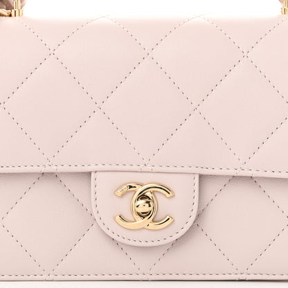 Chanel Calfskin Quilted Coco Lady Flap Light Purple 8 of 11