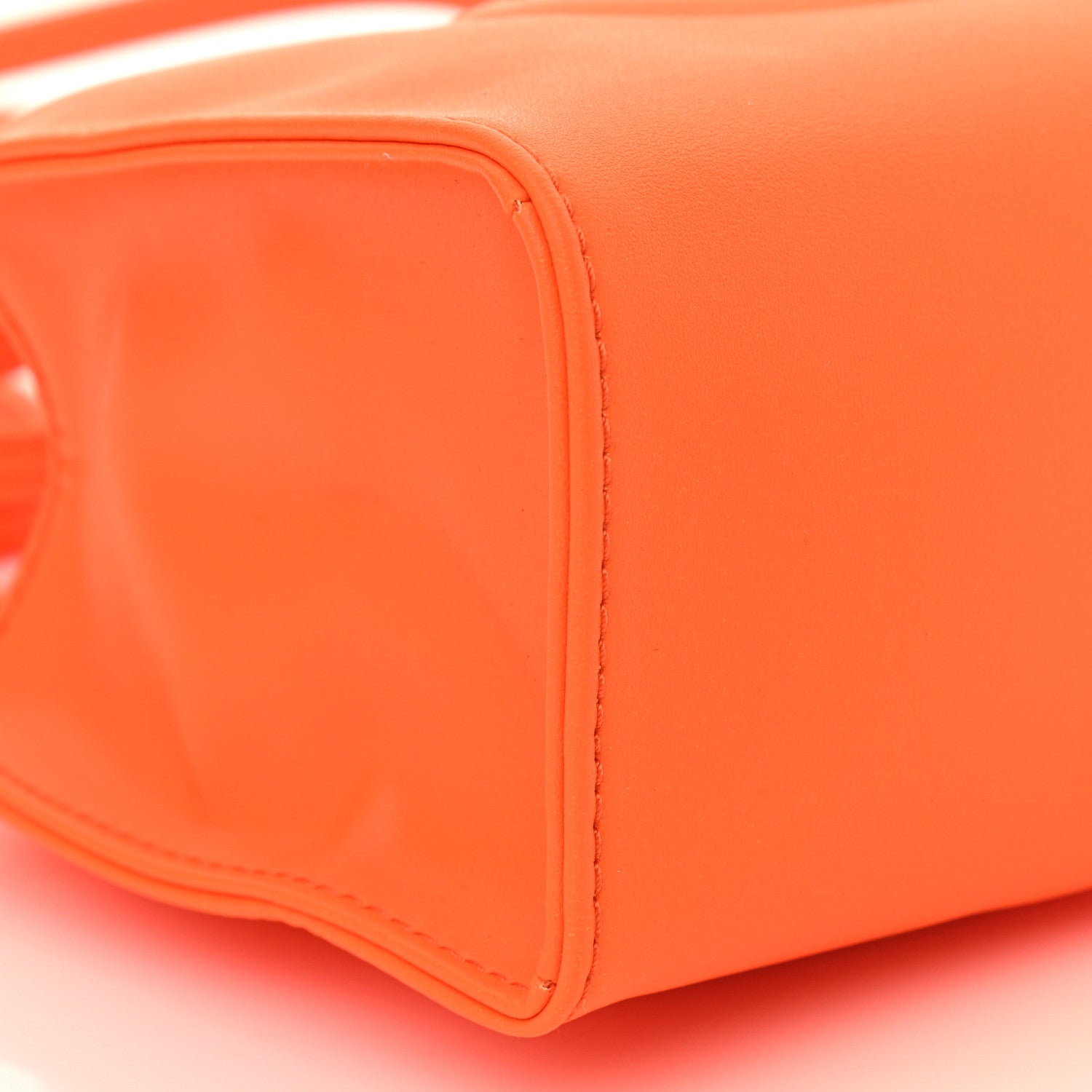 Telfar Vegan Leather Small Shopping Bag Orange 9 of 10