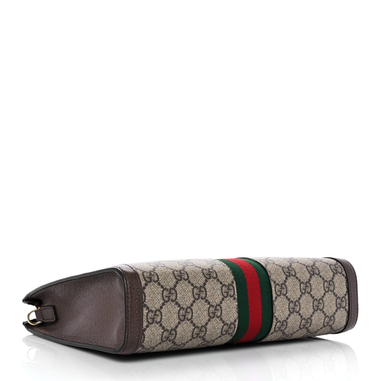 Gucci GG Supreme Monogram Web Ophidia Pouch Brown 4 of 13