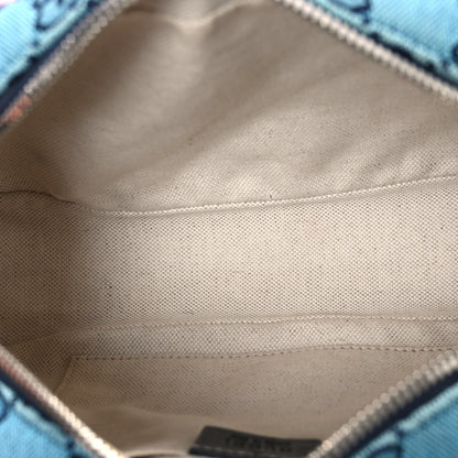 Gucci Monogram Multicolor Matelasse Diagonal Small GG Marmont Chain Shoulder Bag Pink Blue Green Red Light Blue 5 of 10
