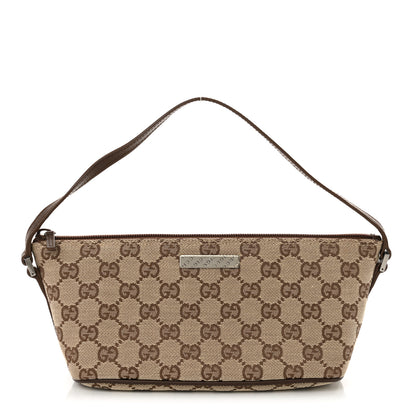 Gucci Monogram Boat Pochette Brown 1 of 12