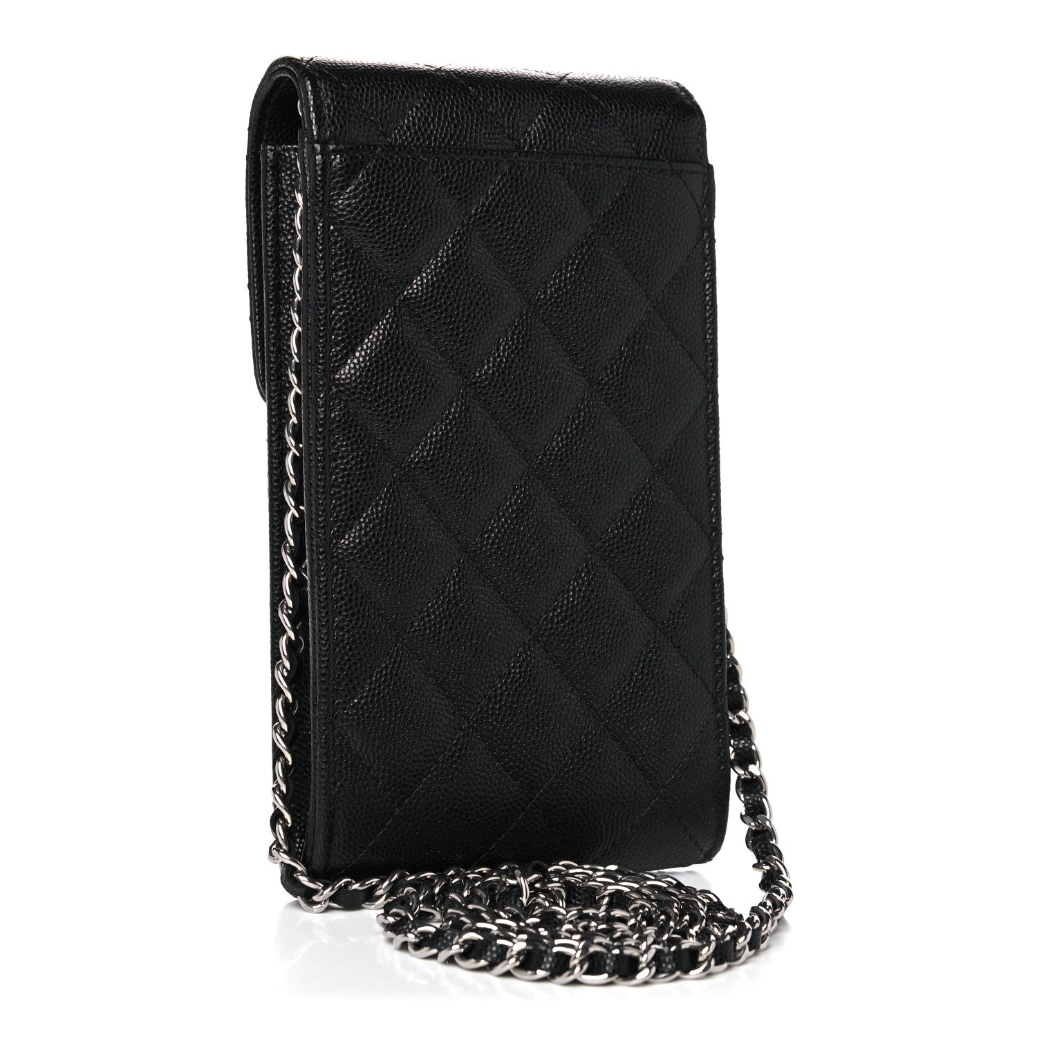 Chanel Caviar Quilted Classic Phone Holder Black 3 of 11