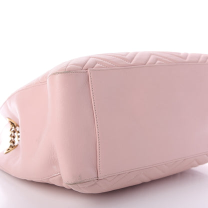 Gucci Calfskin Matelasse Medium GG Marmont Shoulder Tote Bag Perfect Pink 5 of 21