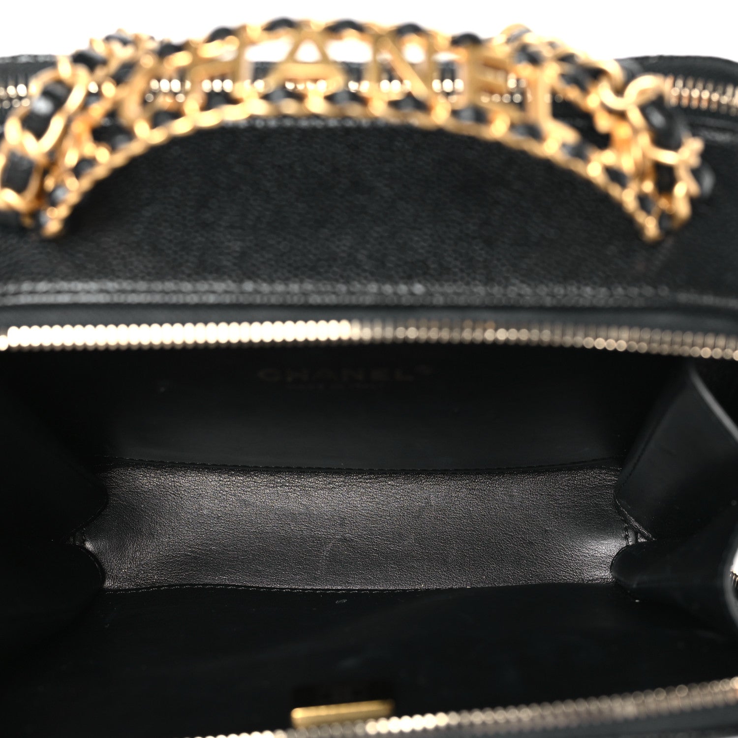 Chanel Caviar Quilted Small Pick Me Up Vanity Case Black 5 of 10