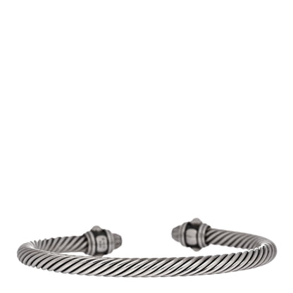 David Yurman Sterling Silver 5mm Cable Renaissance Bracelet 2 of 4