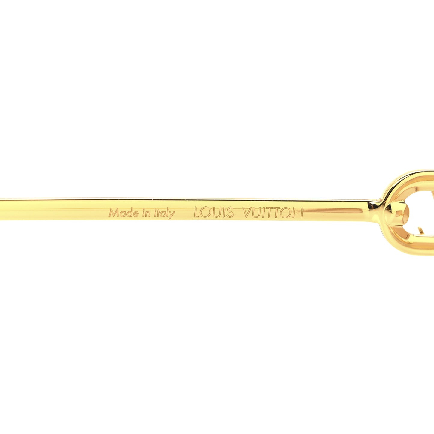 Metal LV Link One Cat Eye Sunglasses Z1771E Pink Glitter