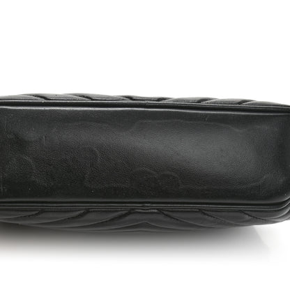 Saint Laurent Calfskin Matelasse Monogram Lou Camera Bag Black 9 of 11