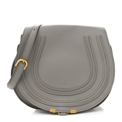 Chloe Calfskin Medium Marcie Round Crossbody Bag Cashmere Grey 1 of 11