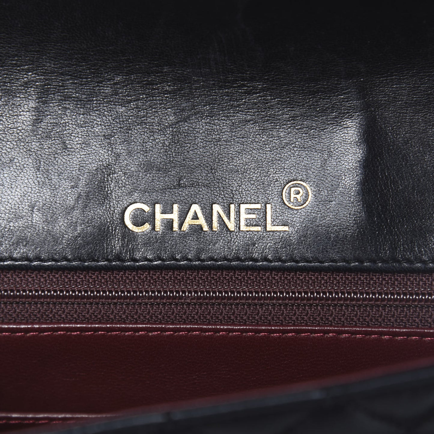 Lambskin Medium Single Flap Black