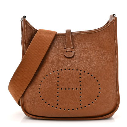 Hermes Taurillon Clemence Evelyne III PM Gold 1 of 20
