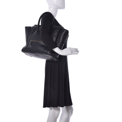 Celine Smooth Calfskin Mini Luggage Black 2 of 8