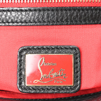Christian Louboutin Calfskin Mix Chevron Spikes Panettone Messenger Black 10 of 17