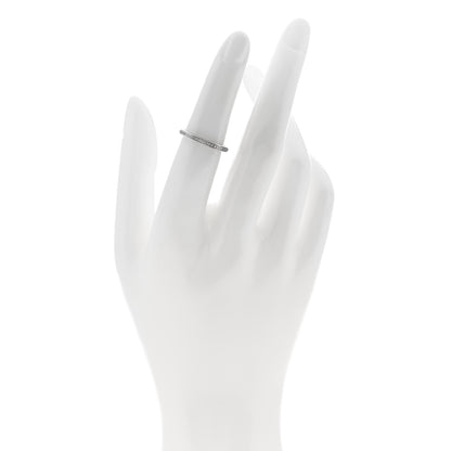 Bulgari 18K White Gold Diamond Roma Amor Wedding Band Ring 50 5.25 2 of 5
