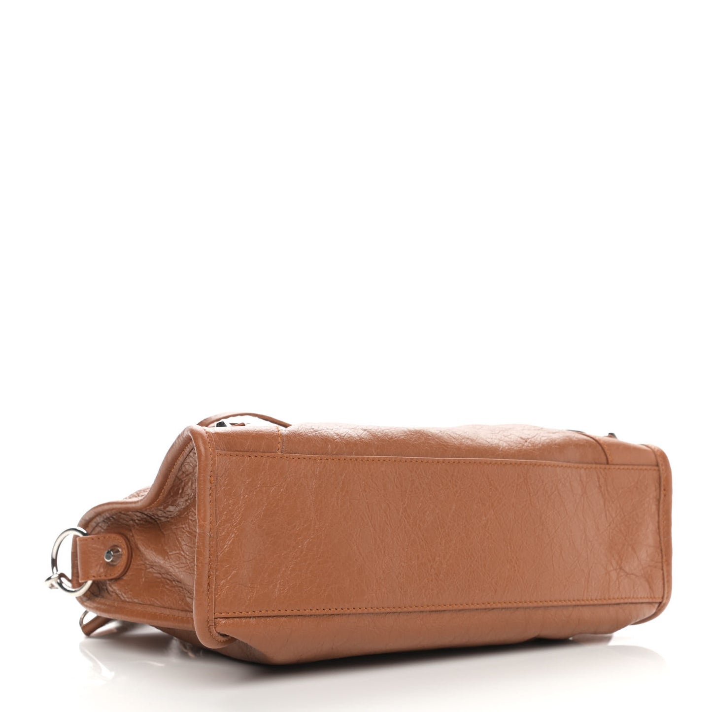 Agneau Classic Silver Hardware S City Camel