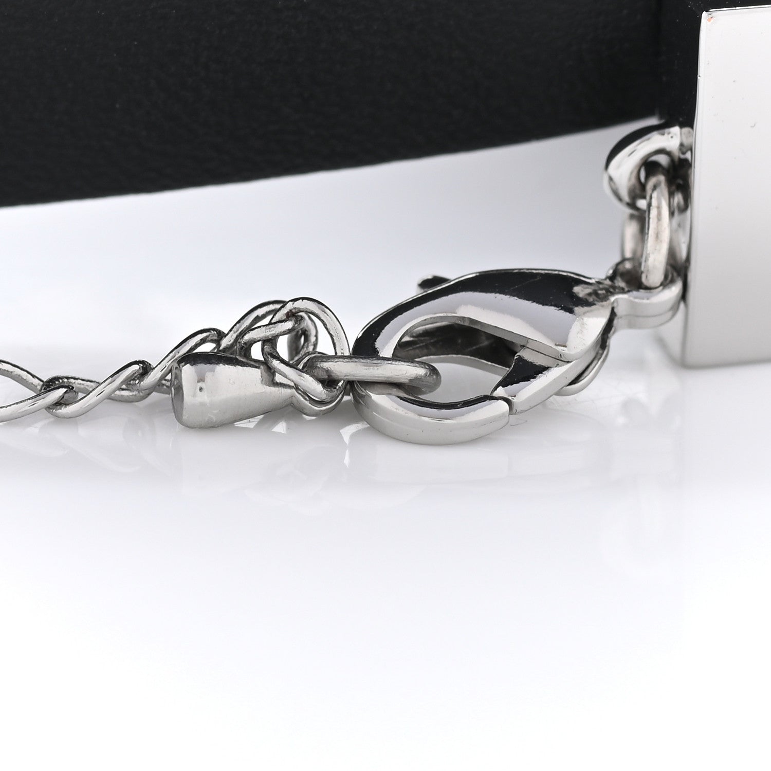 Christian Dior Calfskin Dior Bee Double Bracelet Black 5 of 5