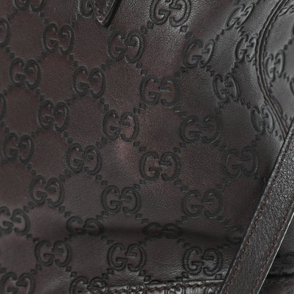 Gucci Guccissima Medium Bree Foldover Tote Chocolate 12 of 13