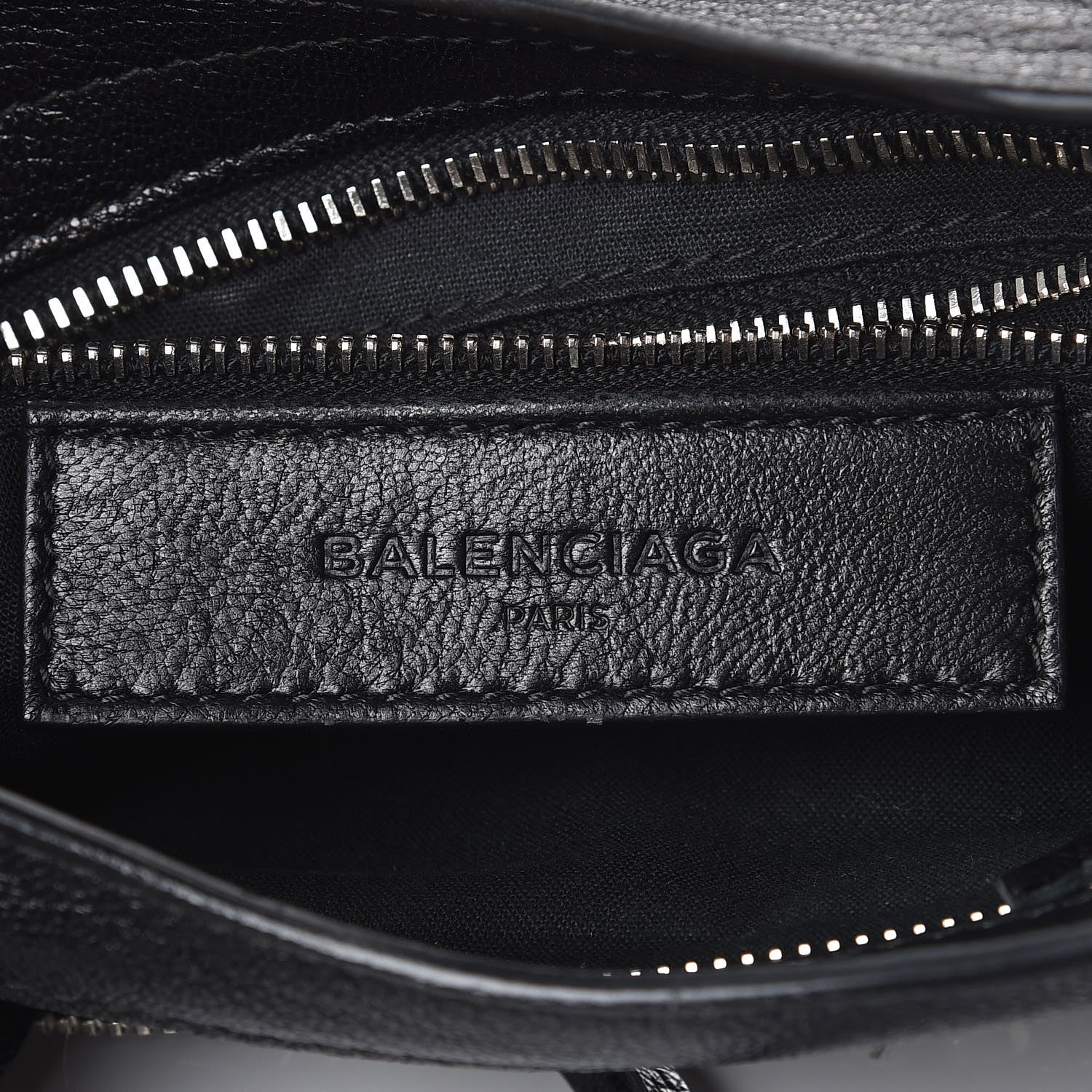 Balenciaga Chevre Silver Metallic Edge Hardware Mini City Black 6 of 7