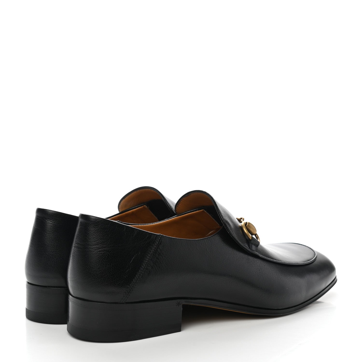 Gucci Goatskin Mens Horsebit Loafers 8 Black 4 of 10