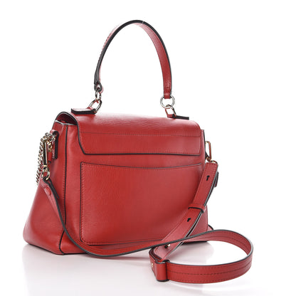 Chloe Calfskin Small Faye Day Shoulder Bag Dahlia Red 3 of 7