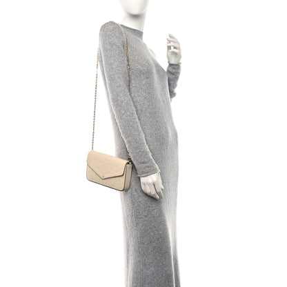 Louis Vuitton Empreinte Pochette Felicie Chain Wallet Cream 2 of 9