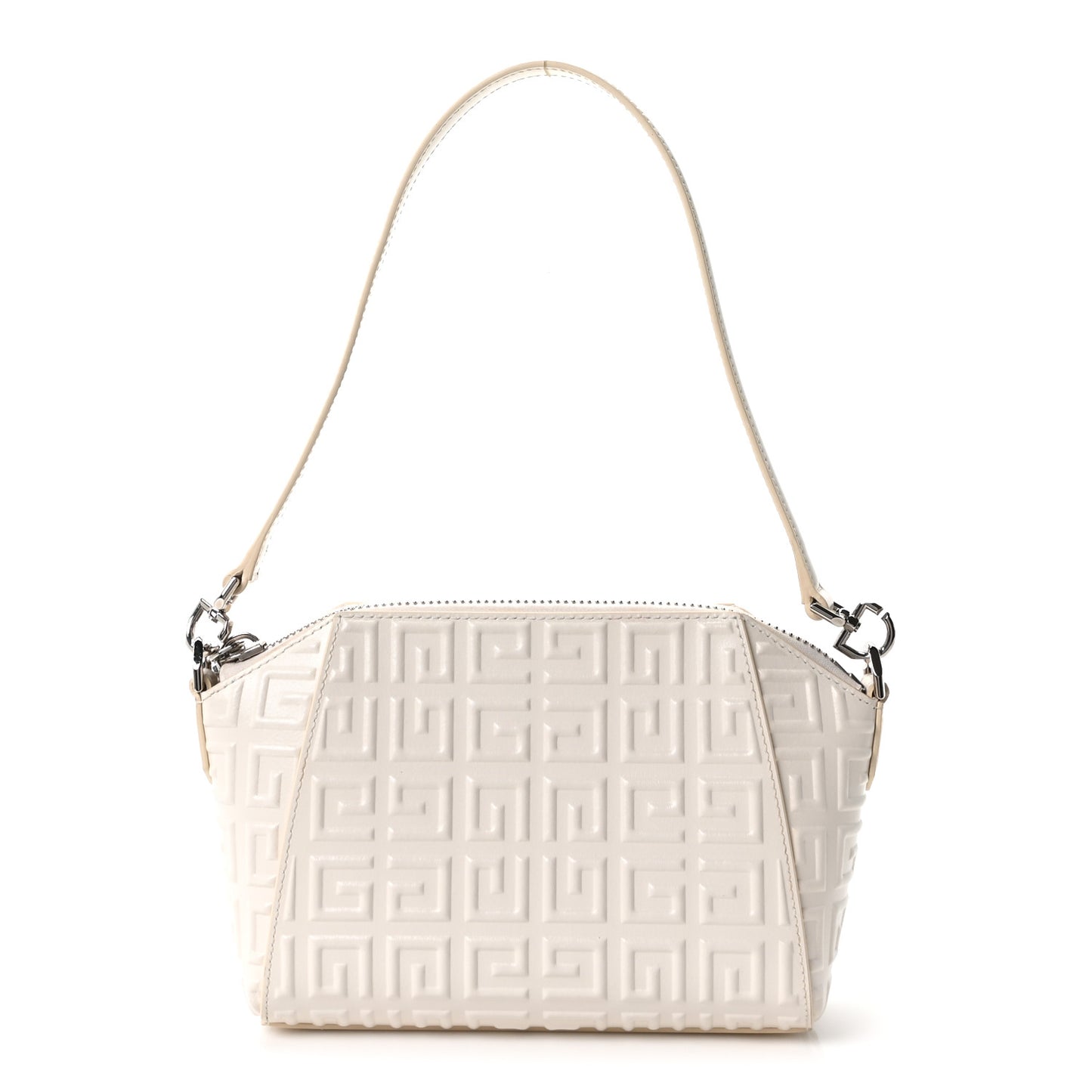 Calfskin Logo Embossed XS Antigona 4G Ivory