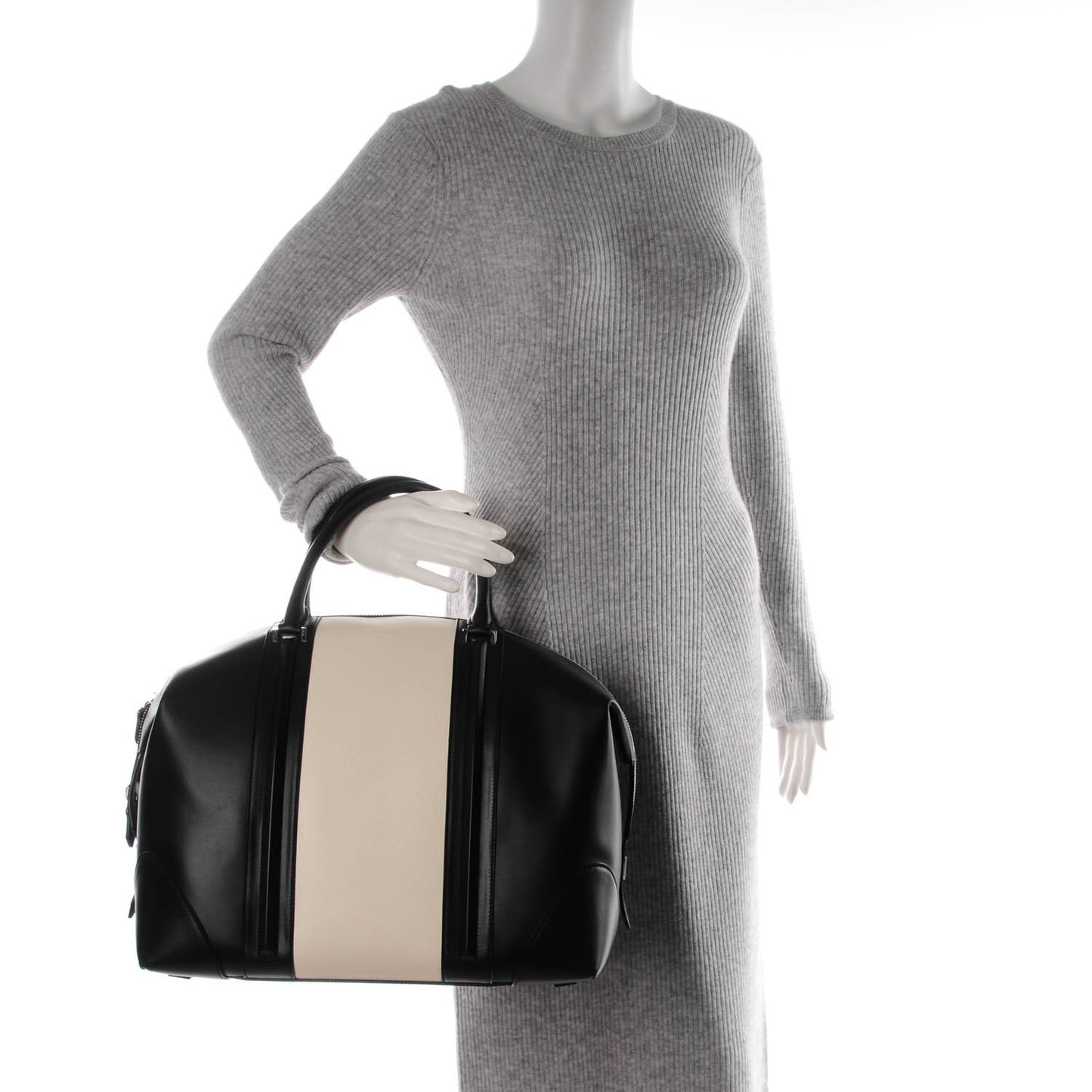 Calfskin Large Lucrezia Travel Bag Black