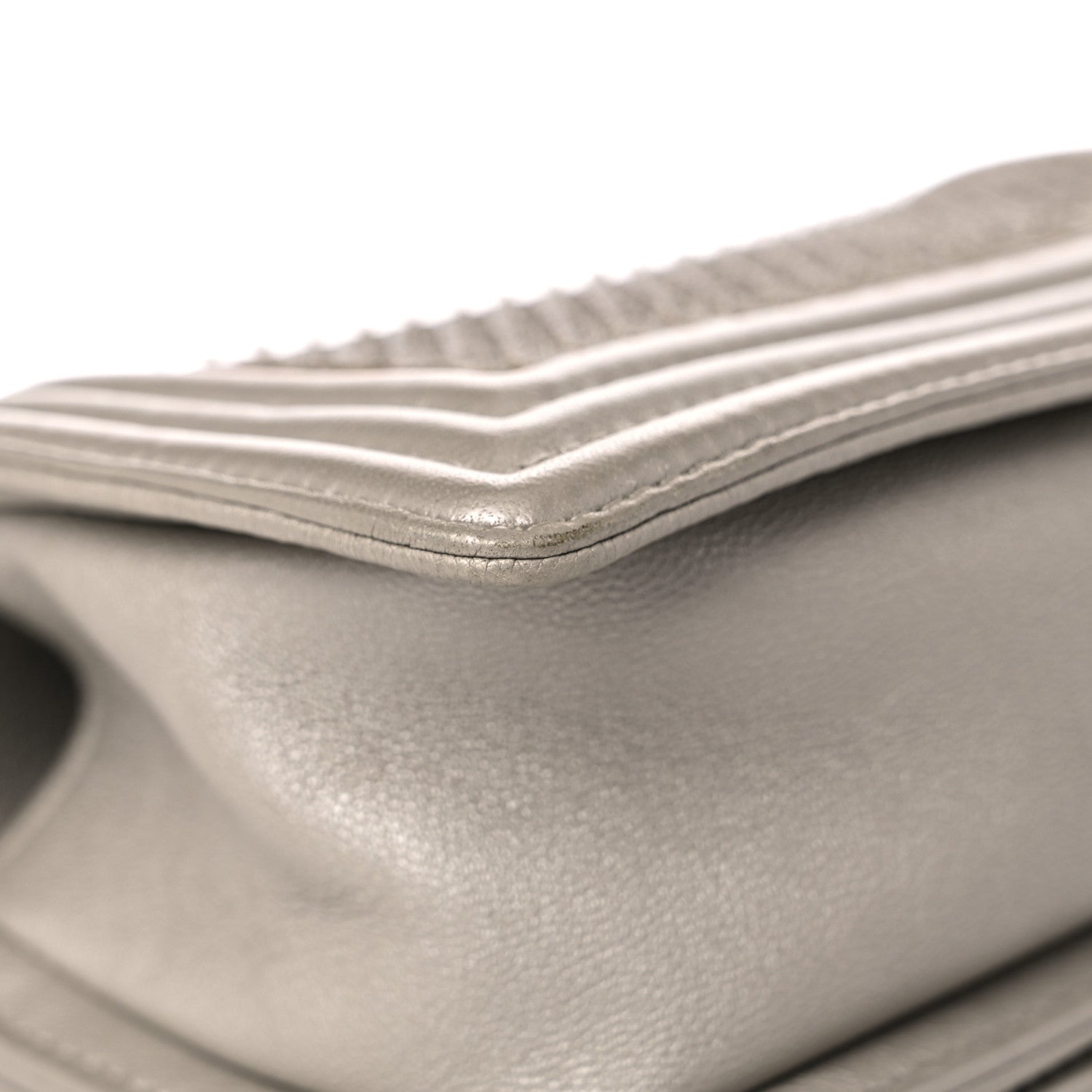 Chanel Metallic Lambskin Small Scaled Boy Flap Gold 10 of 13