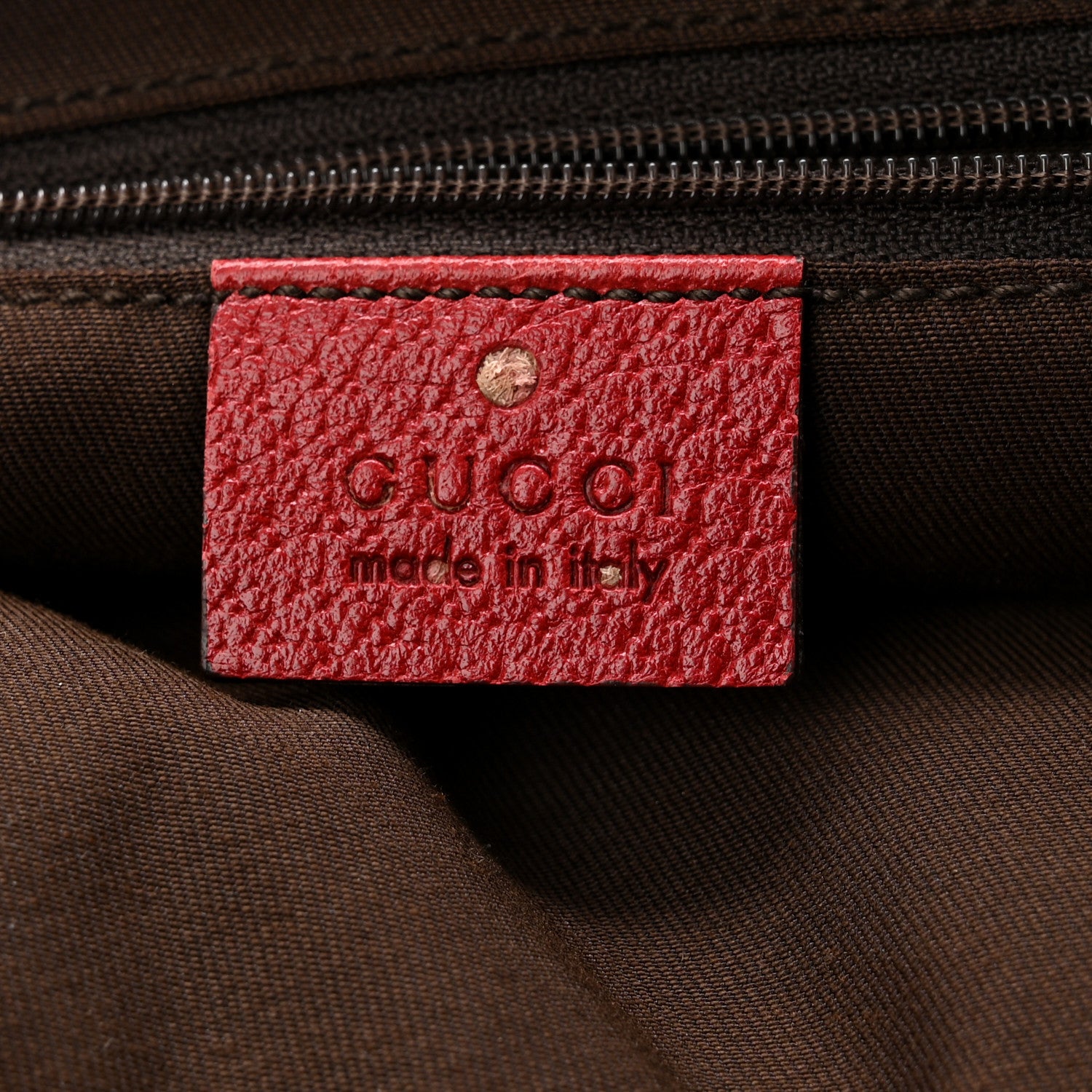 Gucci Monogram Small Princy Satchel Red 5 of 10