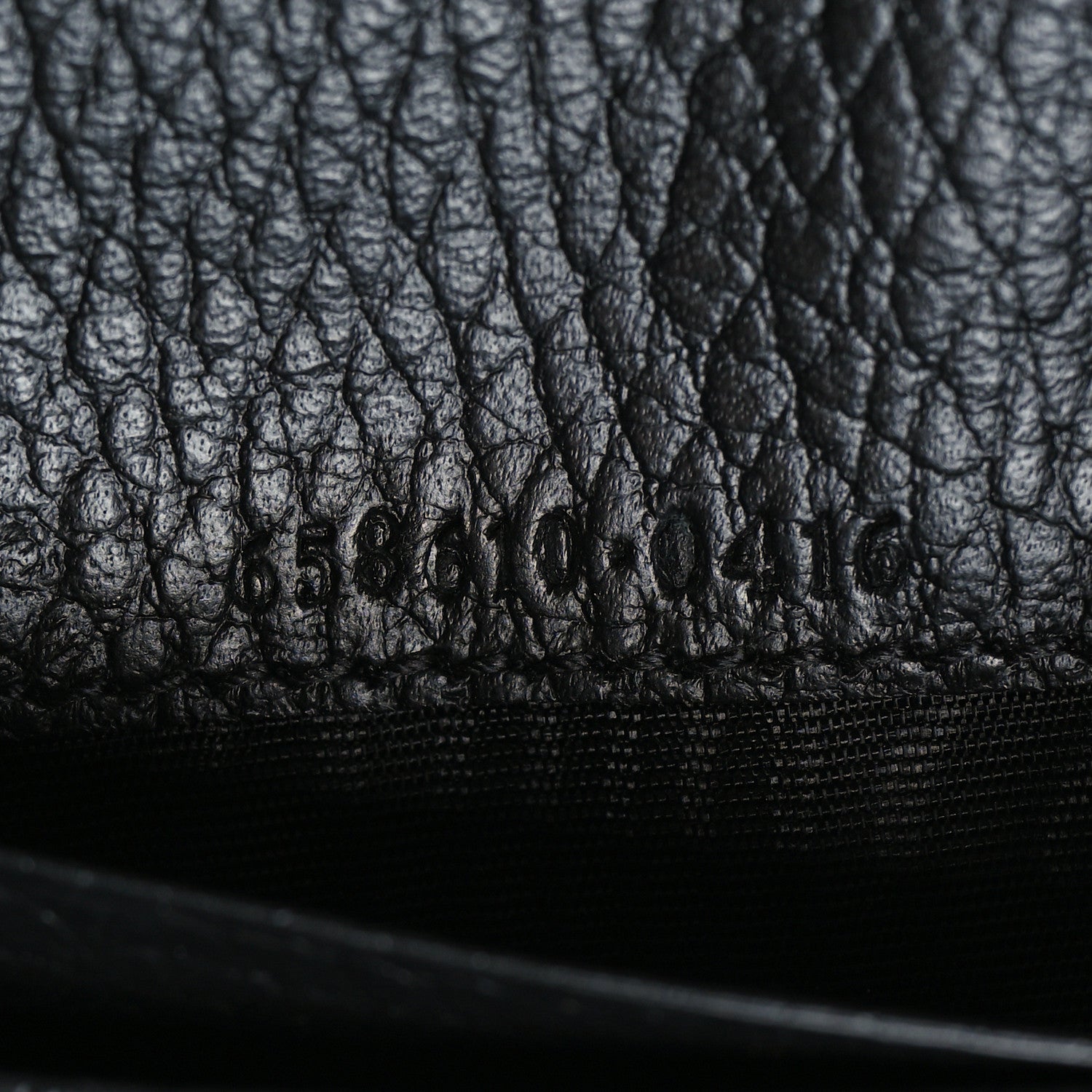 Gucci Dollar Calfskin GG Supreme Monogram GG Marmont Card Case Black Beige Ebony 8 of 10