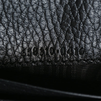 Gucci Dollar Calfskin GG Supreme Monogram GG Marmont Card Case Black Beige Ebony 8 of 10