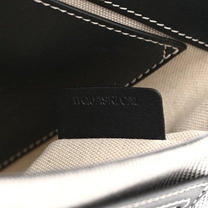 Burberry Canvas Horseferry Print Note Crossbody Bag Grey Black 7 of 12