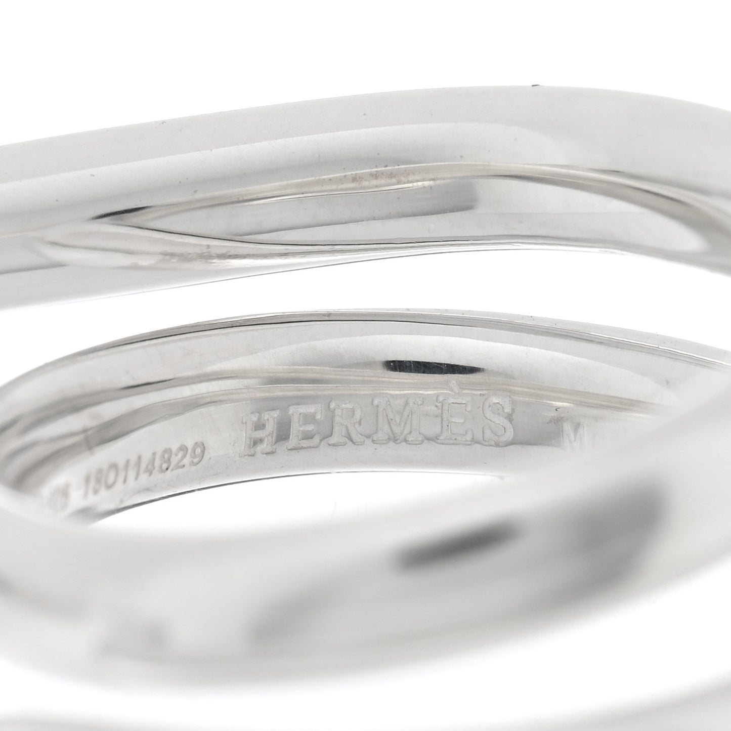 Sterling Silver MM Vertige Coeur Double Ring 49 4.75