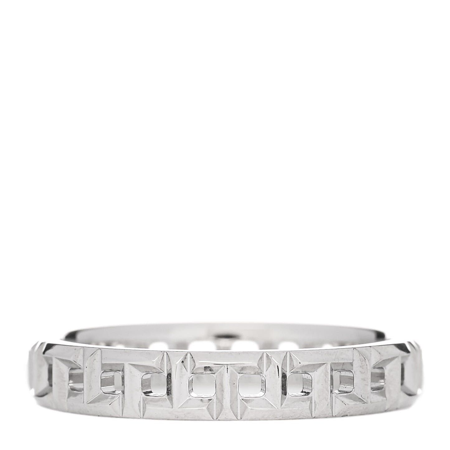18K White Gold Narrow T True Band Ring 53 6.5