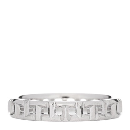Tiffany 18K White Gold Narrow T True Band Ring 53 6.5 1 of 4