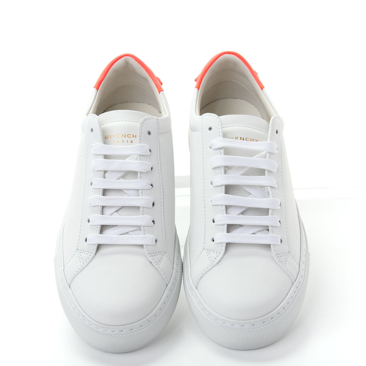Givenchy Calfskin Womens Urban Street Sneakers 37.5 White Neon Pink 5 of 12