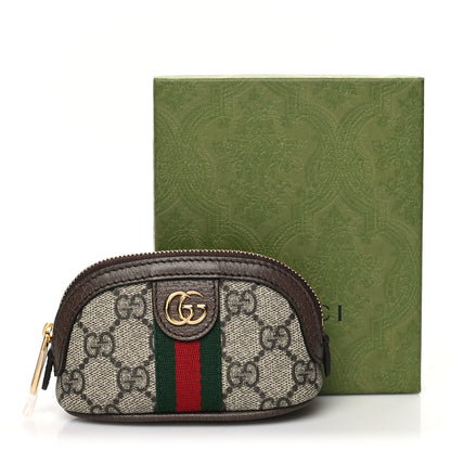 Gucci GG Supreme Monogram Web Ophidia Dome Key Pouch Beige New Acero 11 of 11