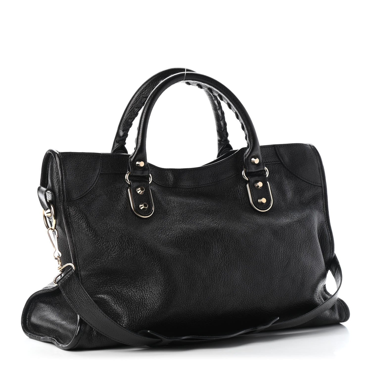 Balenciaga Chevre Gold Metallic Edge Hardware City Black 2 of 6