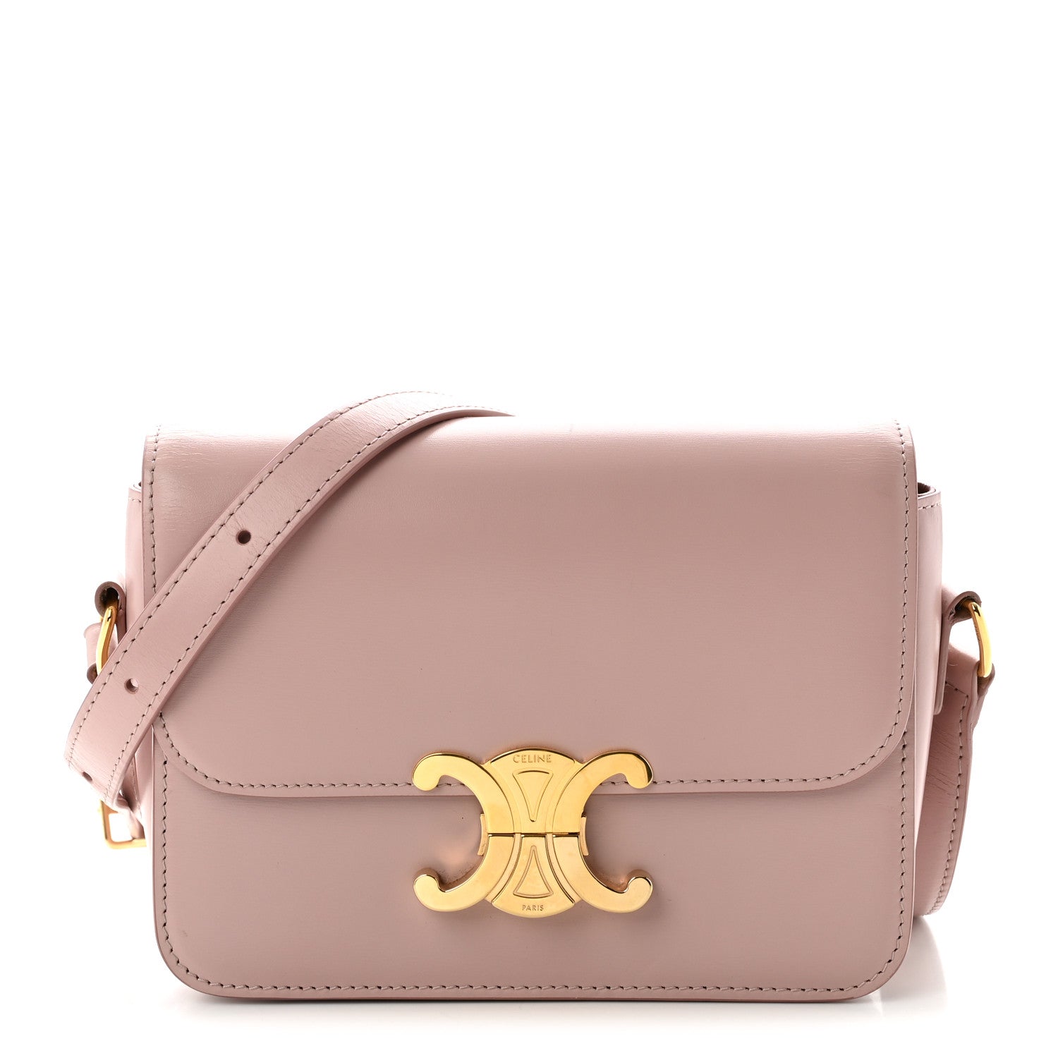 Celine Shiny Calfskin Teen Triomphe Vintage Pink 1 of 10