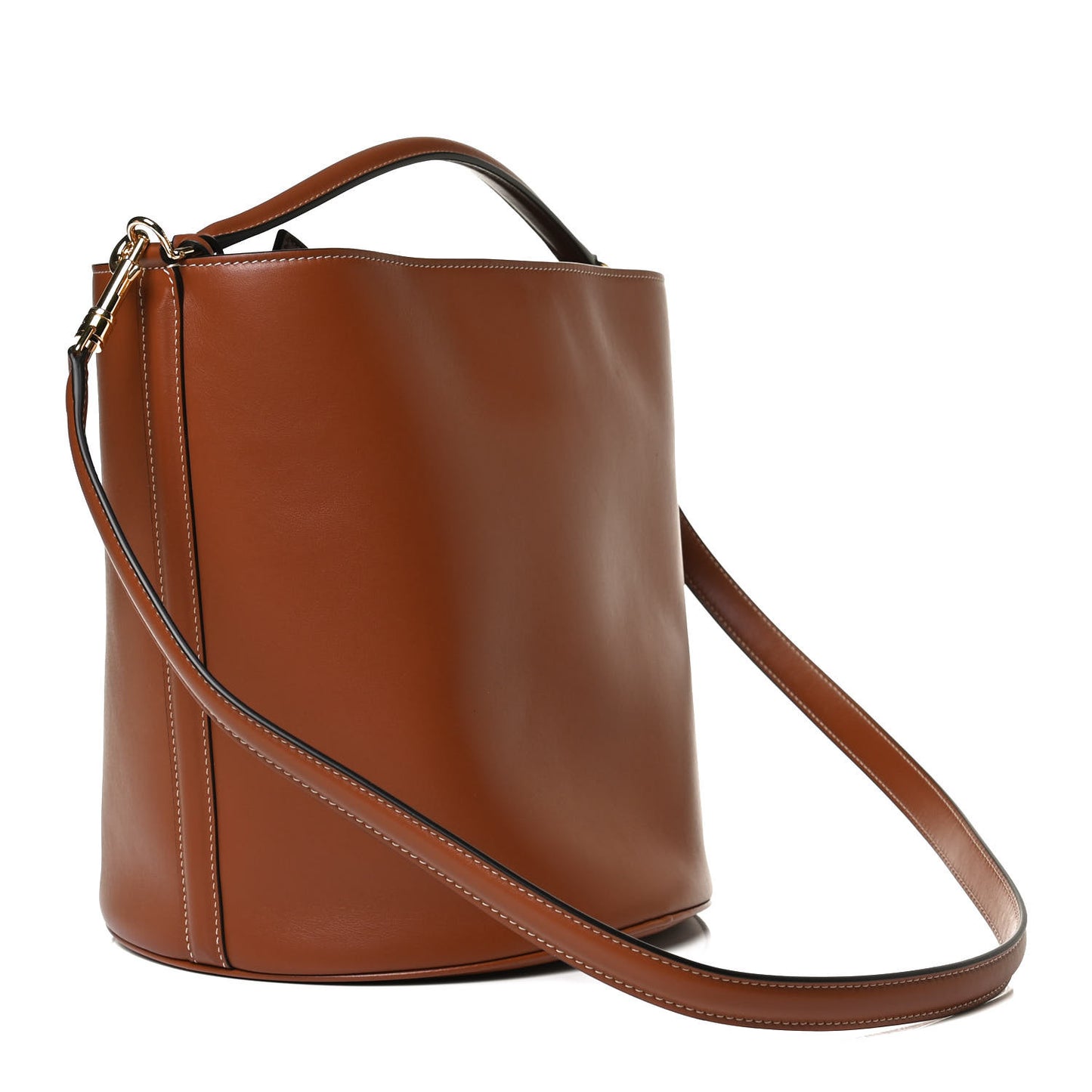 Smooth Calfskin Bucket 16 Bag Tan