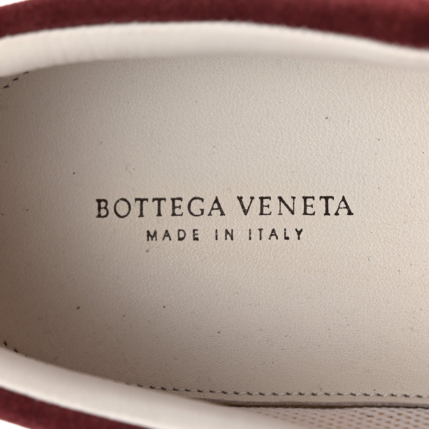 Nappa Intrecciato Suede Mens Dodger Slip On Sneakers 42 Burgundy