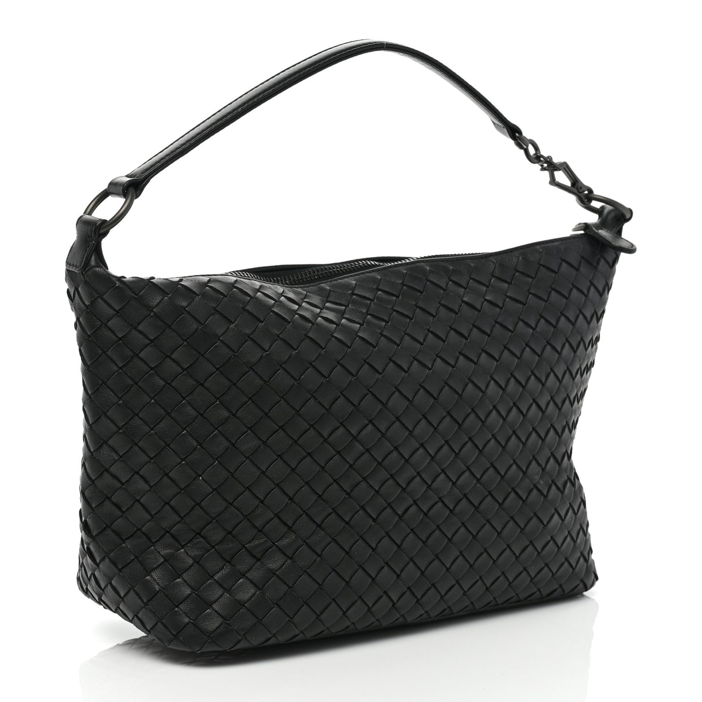 Nappa Intrecciato Small Shoulder Bag Black