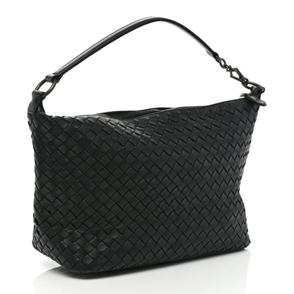 Bottega Veneta Nappa Intrecciato Small Shoulder Bag Black 3 of 8
