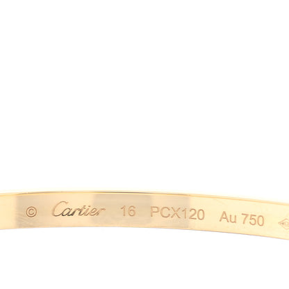 Cartier 18K Yellow Gold Small LOVE Bracelet 16 3 of 7