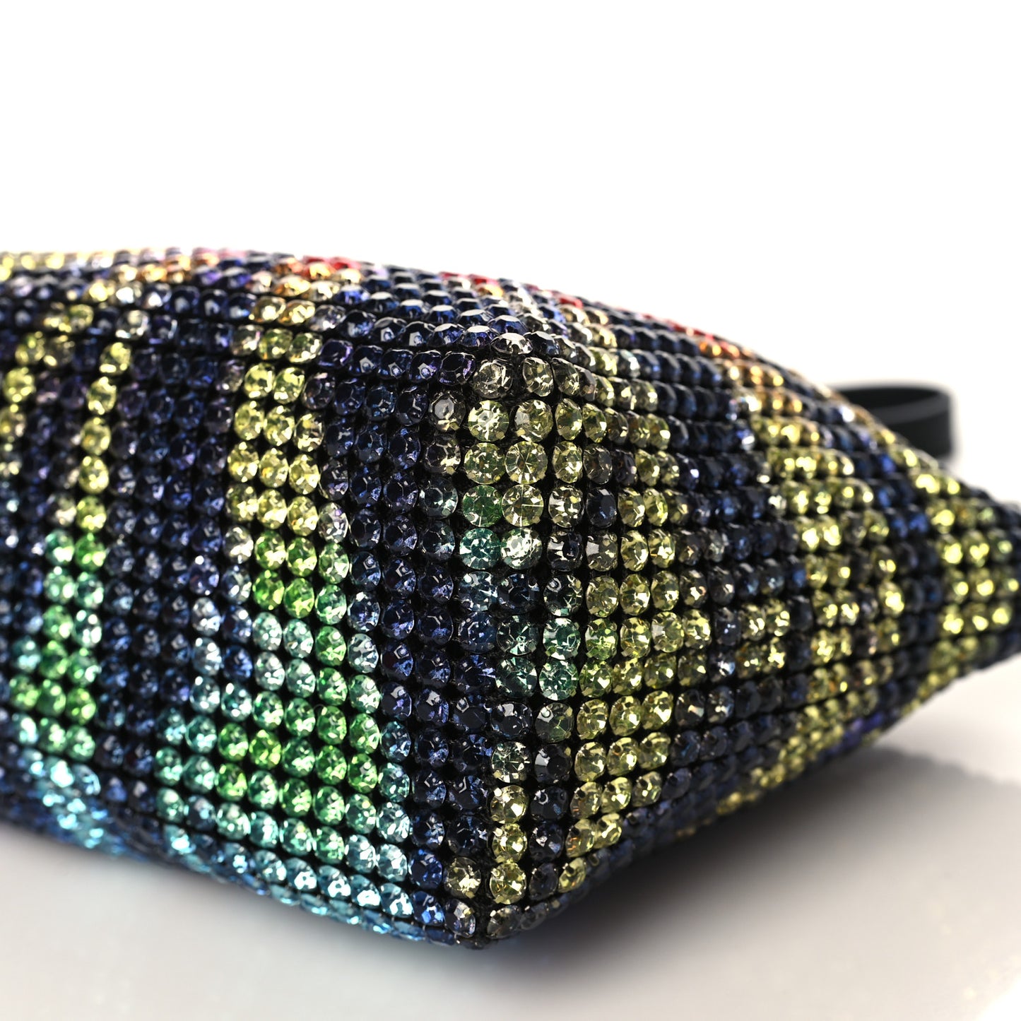 Mesh Crystal Rhinestone Heiress Clutch Multicolor