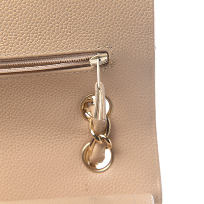 Chanel Caviar Quilted Jumbo Double Flap Beige Clair 8 of 21