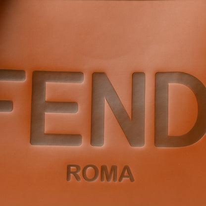 Fendi Vitello King Plexiglass Medium Fendi Sunshine Shopper Tote Cuoio 6 of 10