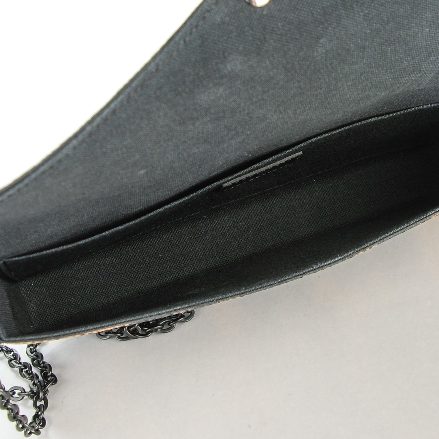 Monogram Animal Print Pochette Felicie Chain Wallet