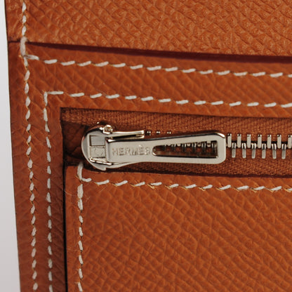 Hermes Epsom Bearn Gusset Wallet Gold 8 of 9