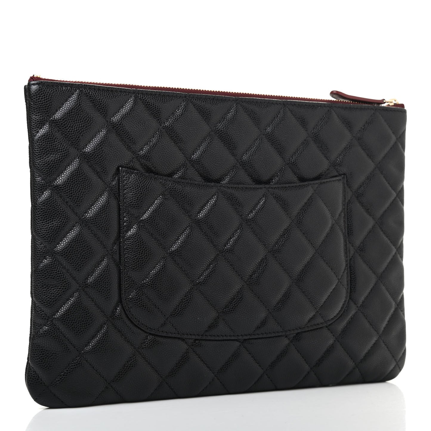 Caviar Quilted Medium Cosmetic Case Black