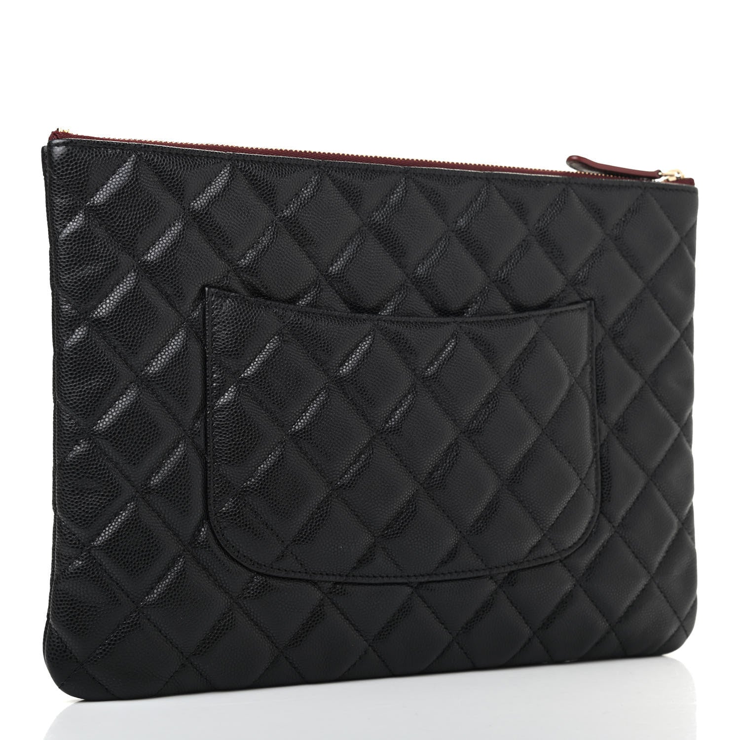 Chanel Caviar Quilted Medium Cosmetic Case Black 2 of 4